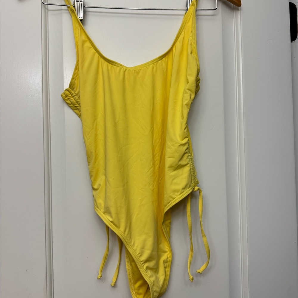 OMG Yellow One piece bathing suit - Size Small